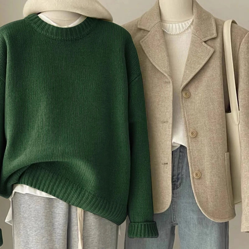 Cozy Oversized Crewneck Sweater