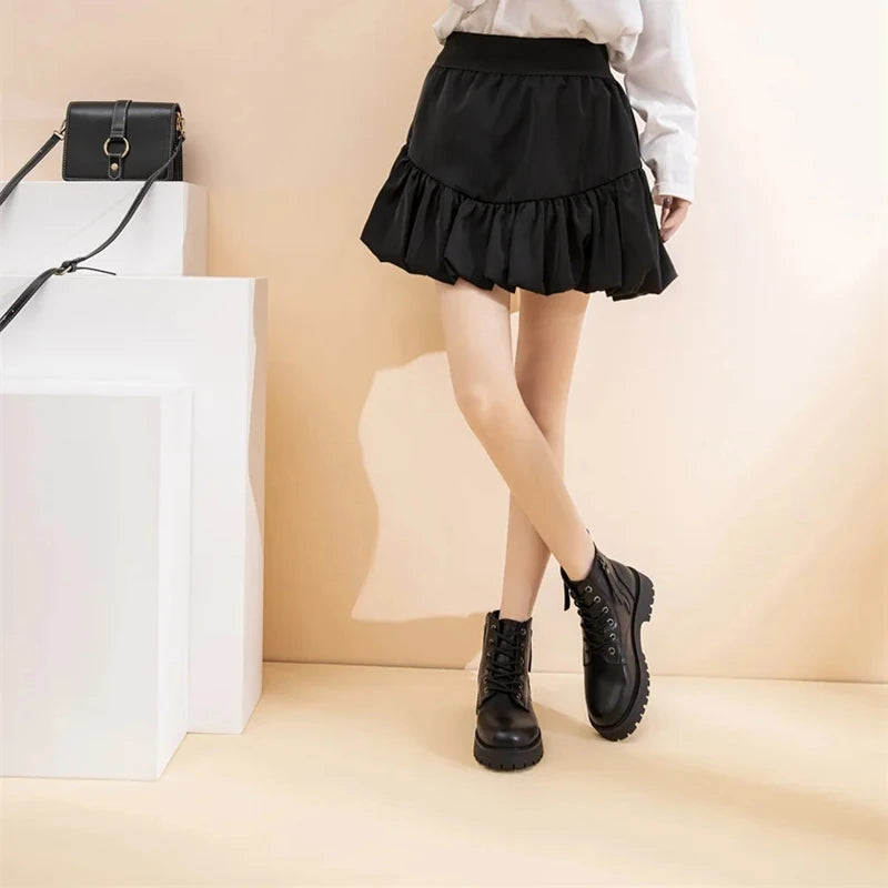 Versatile Lace-Up Ankle Boots