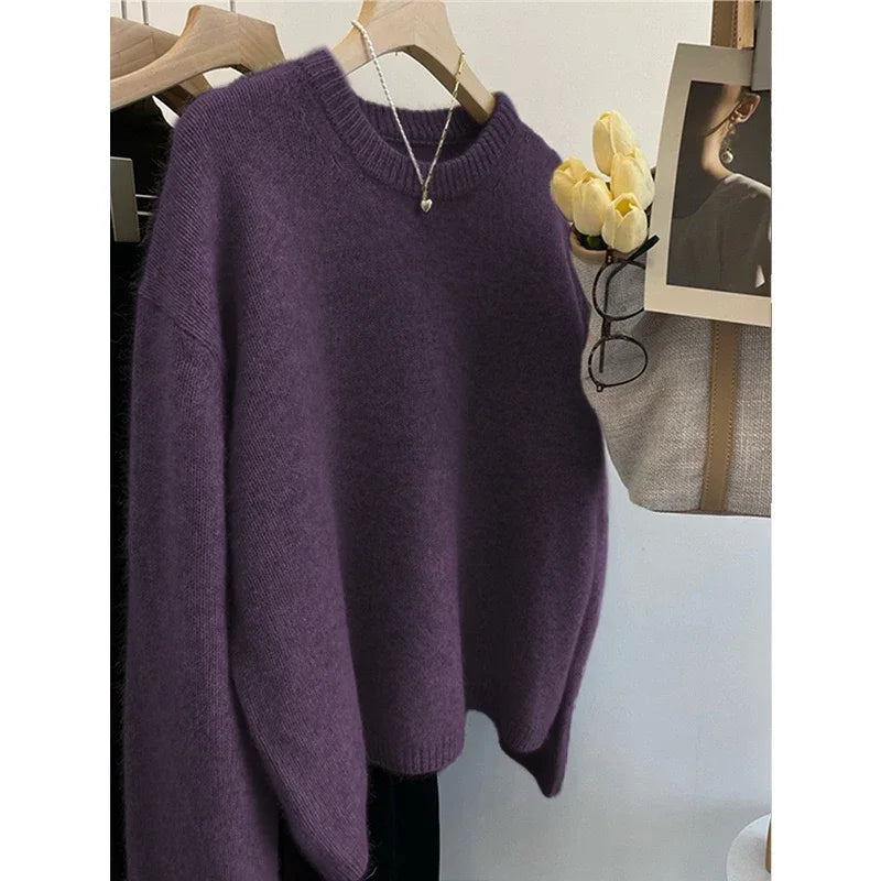 Cozy Oversized Crewneck Sweater