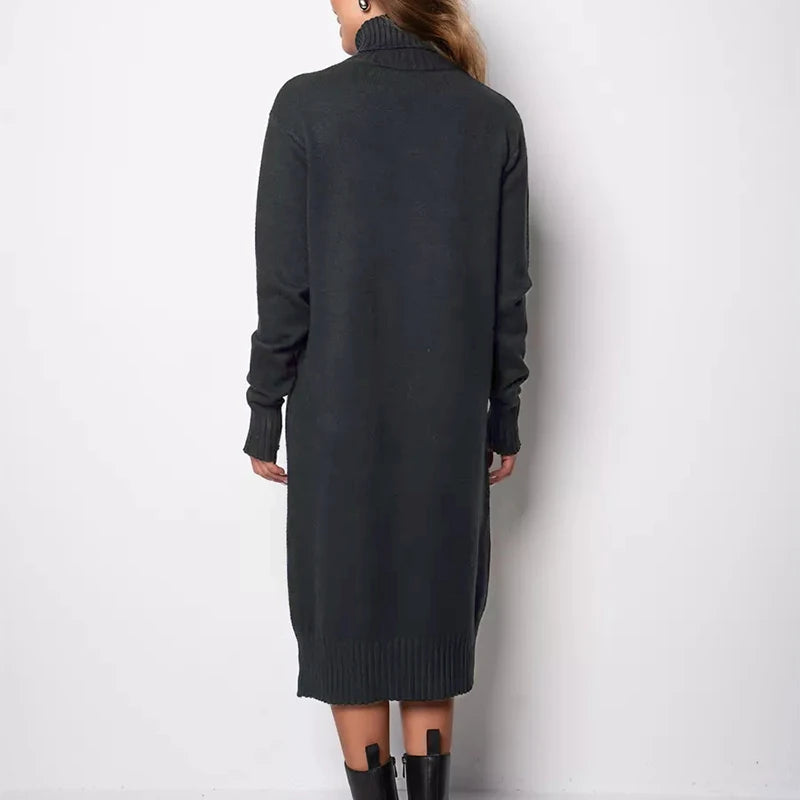 Classic Long Knit Sweater Dress