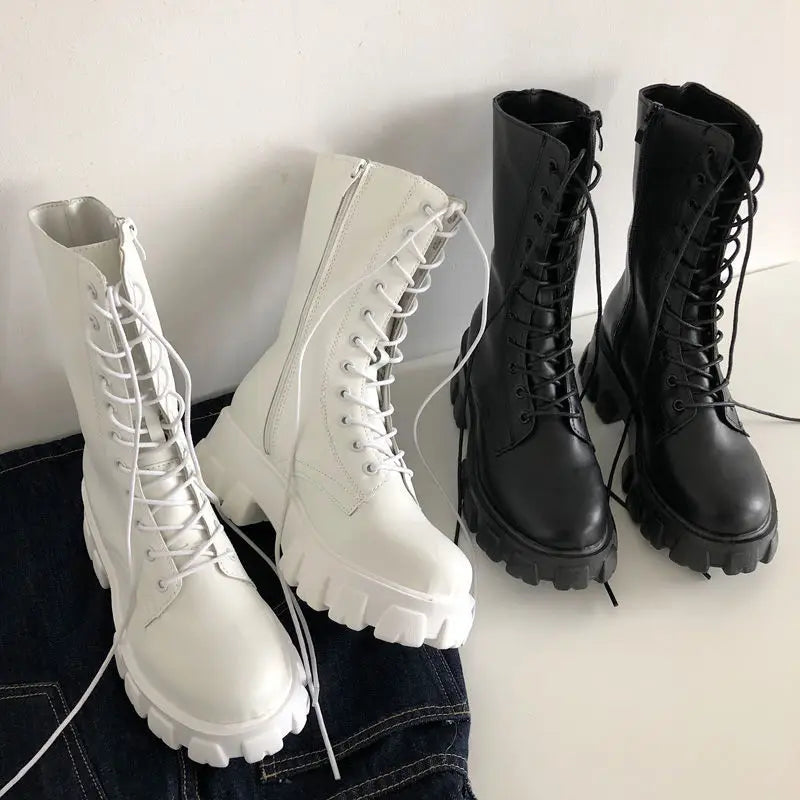 Classic Lace-Up Combat Boots