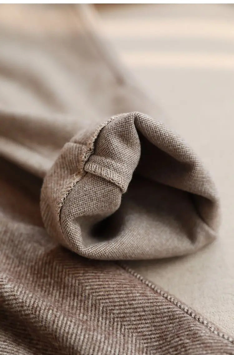 High-Waist Classic Tailored Trousers