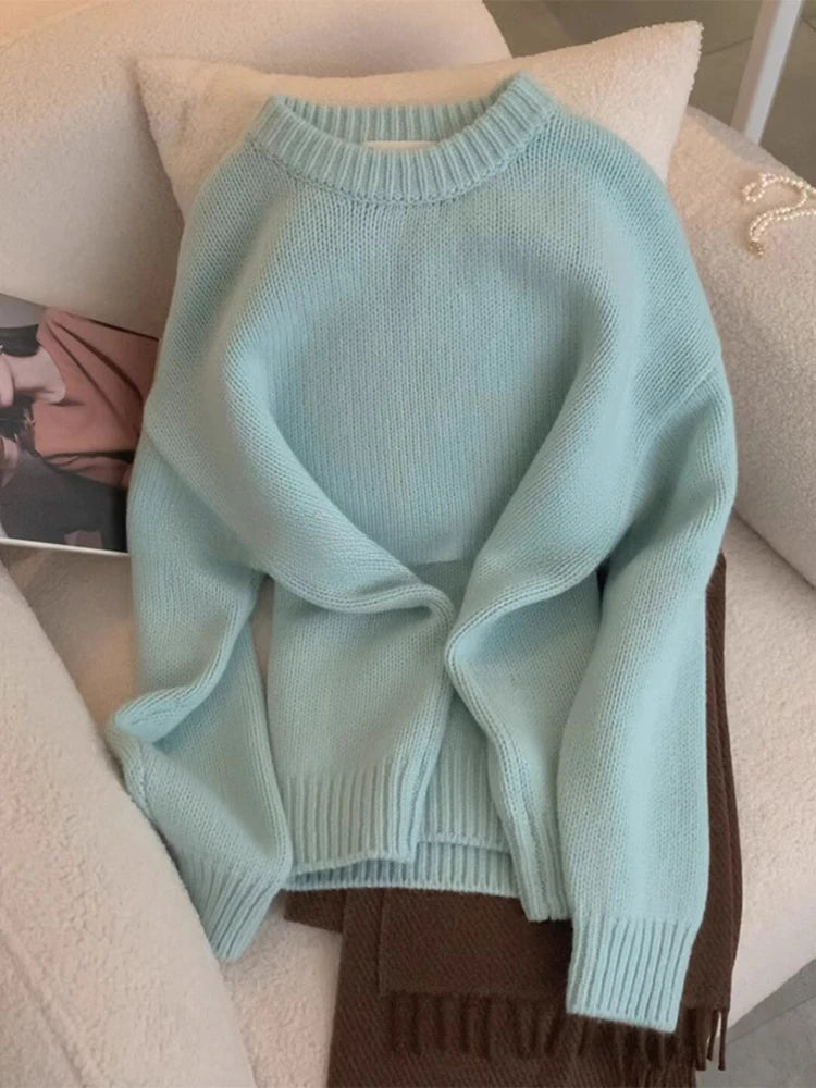Cozy Oversized Crewneck Sweater
