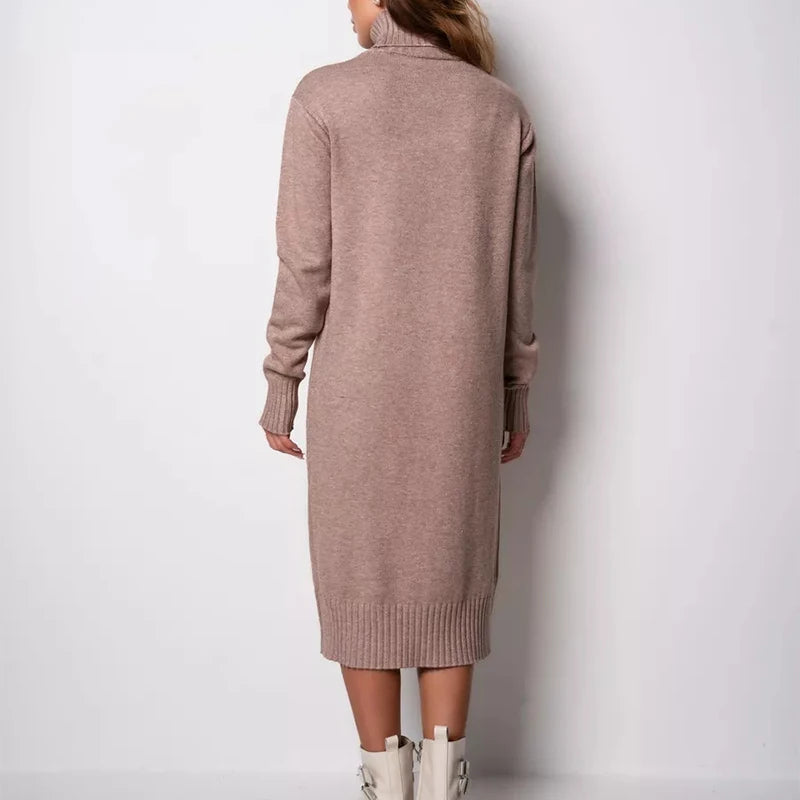 Classic Long Knit Sweater Dress