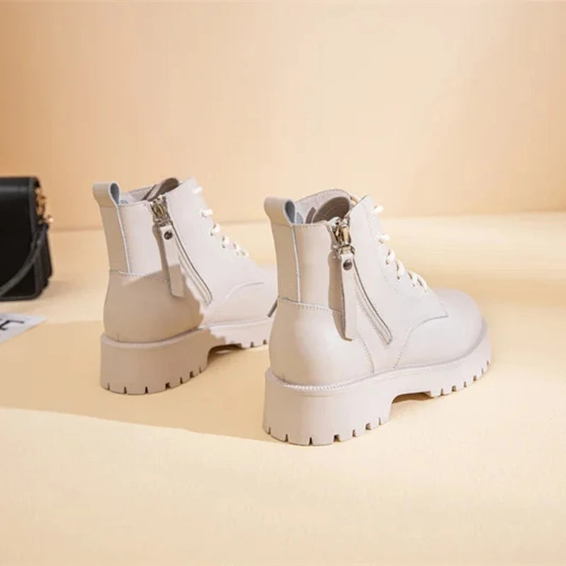 Versatile Lace-Up Ankle Boots