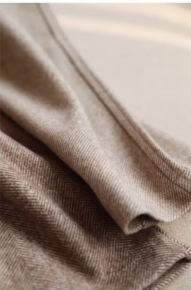 High-Waist Classic Tailored Trousers