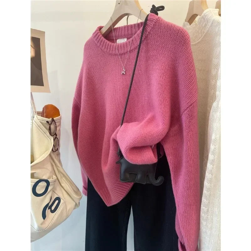 Cozy Oversized Crewneck Sweater