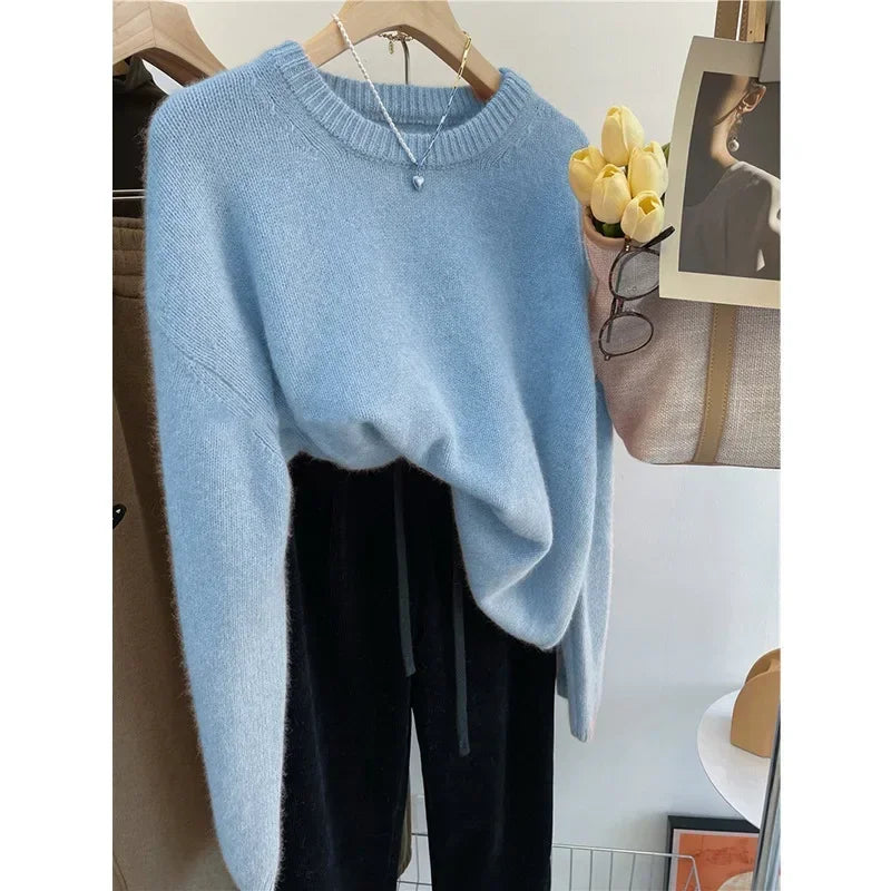Cozy Oversized Crewneck Sweater