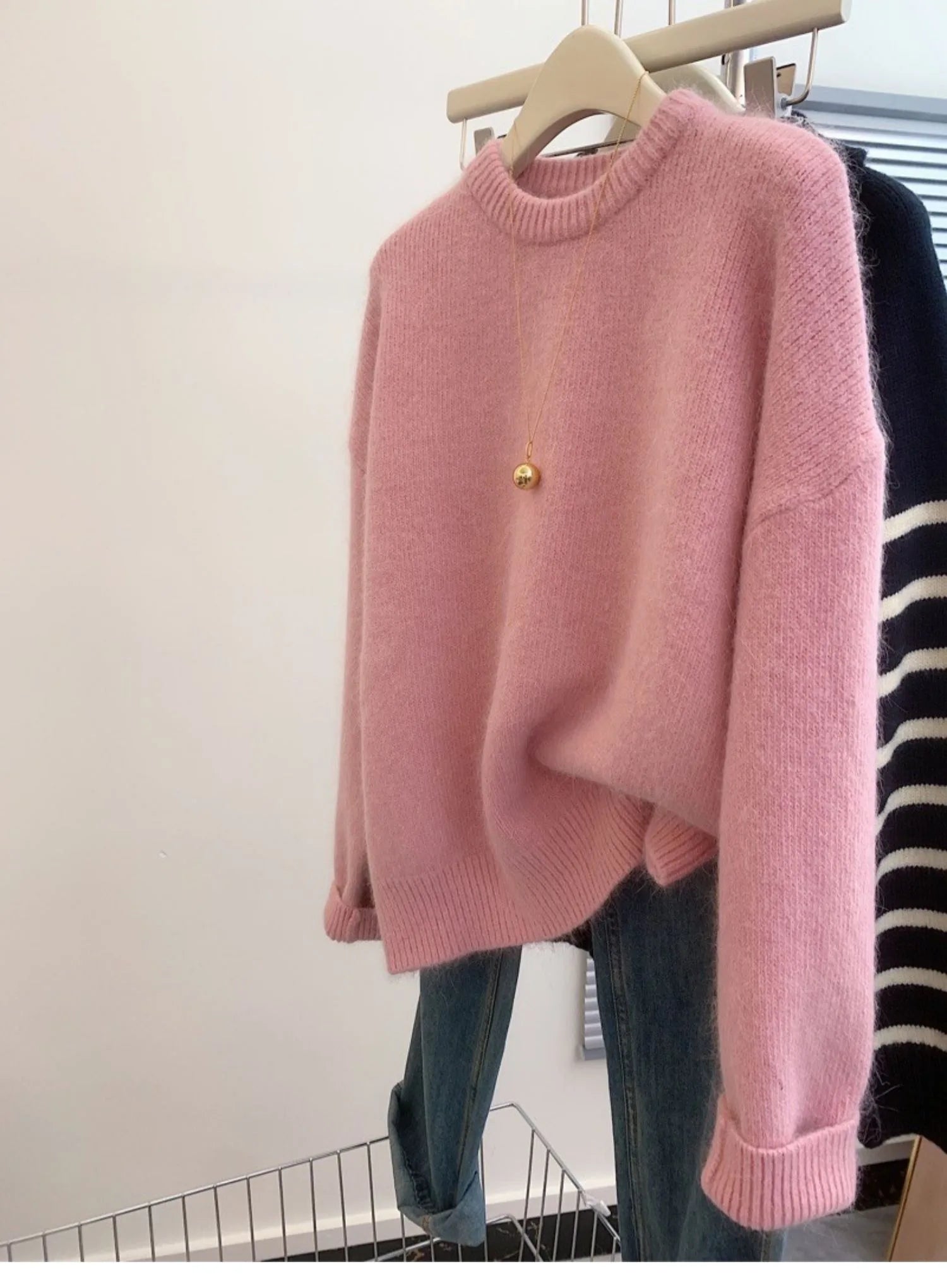 Cozy Oversized Crewneck Sweater