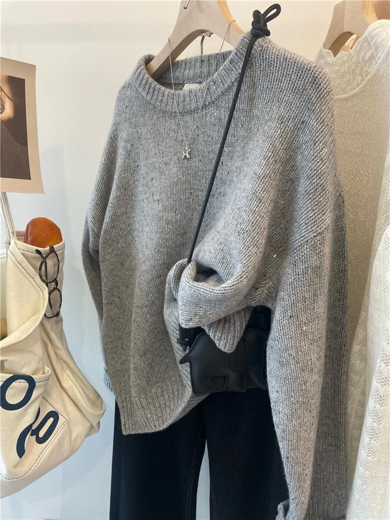 Cozy Oversized Crewneck Sweater