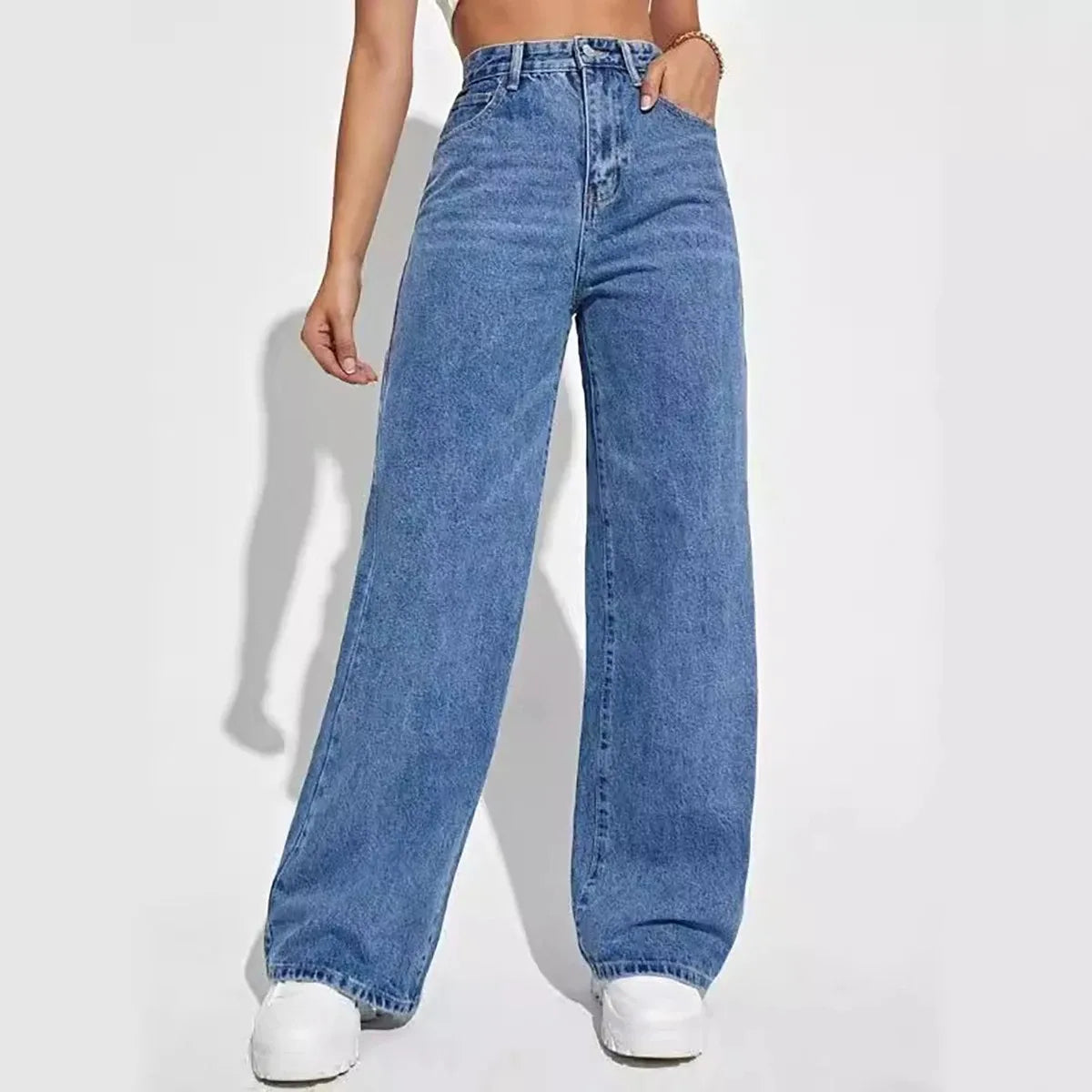 High Waisted Baggy Jeans