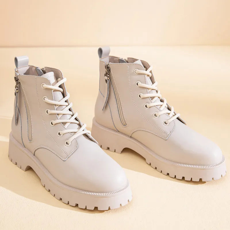 Versatile Lace-Up Ankle Boots