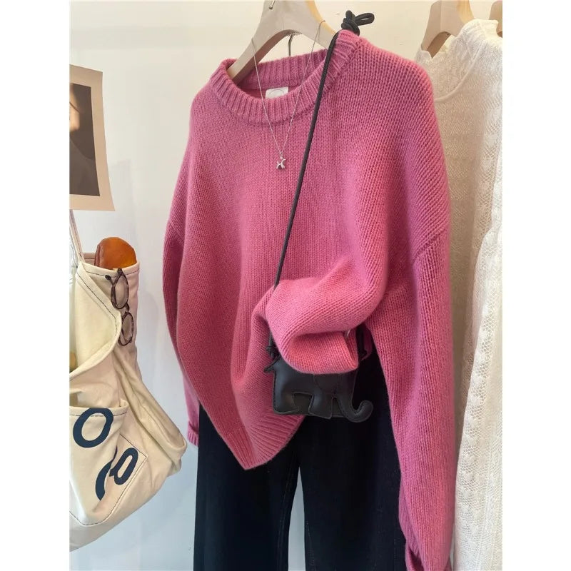 Cozy Oversized Crewneck Sweater