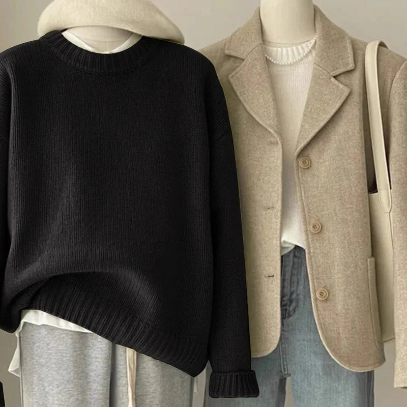 Cozy Oversized Crewneck Sweater