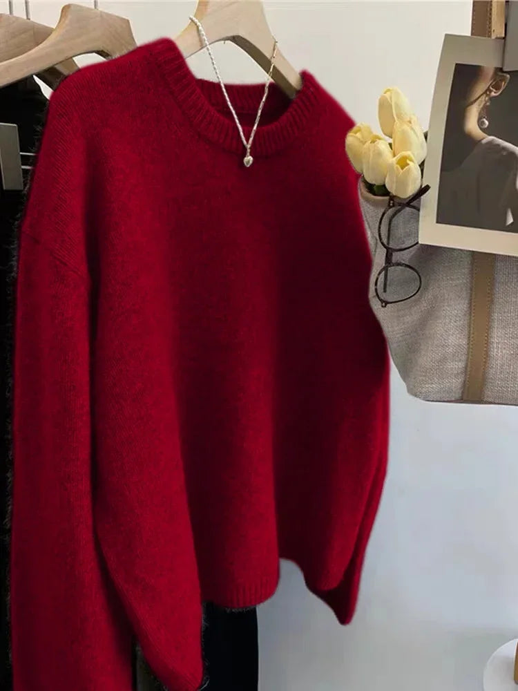 Cozy Oversized Crewneck Sweater