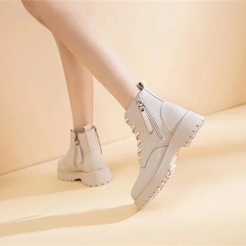 Versatile Lace-Up Ankle Boots