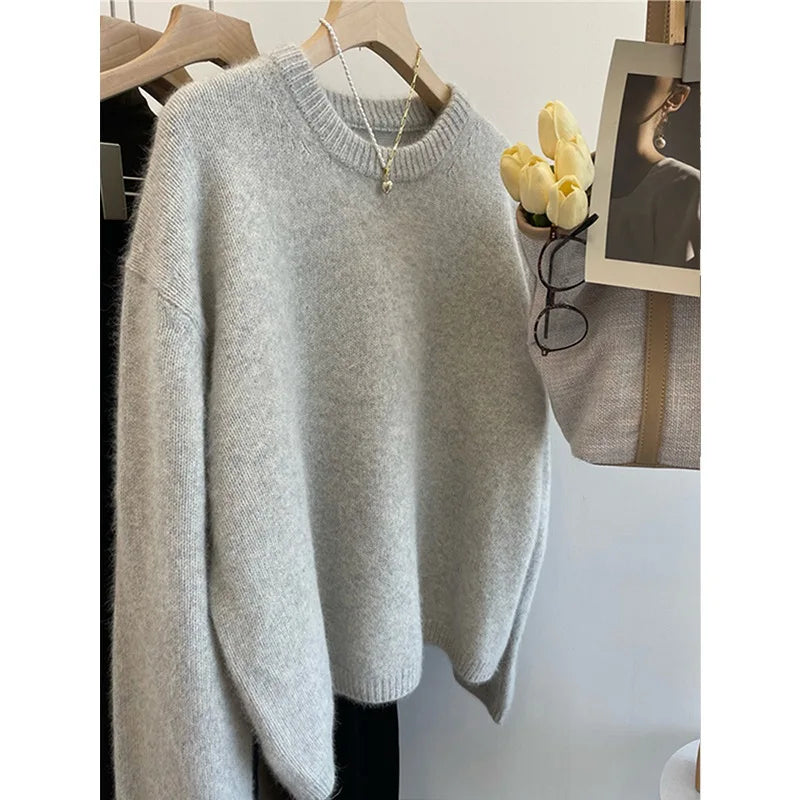 Cozy Oversized Crewneck Sweater