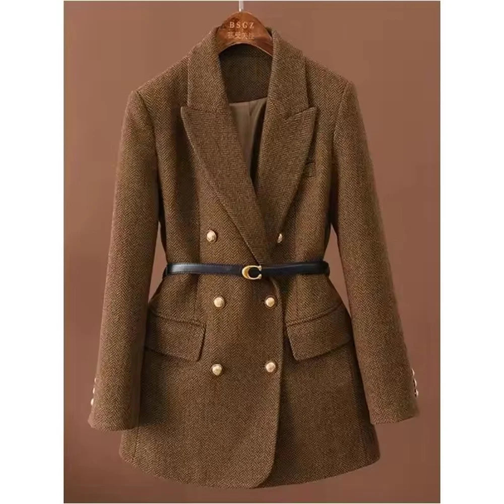 Vintage Wool Belted Jacket