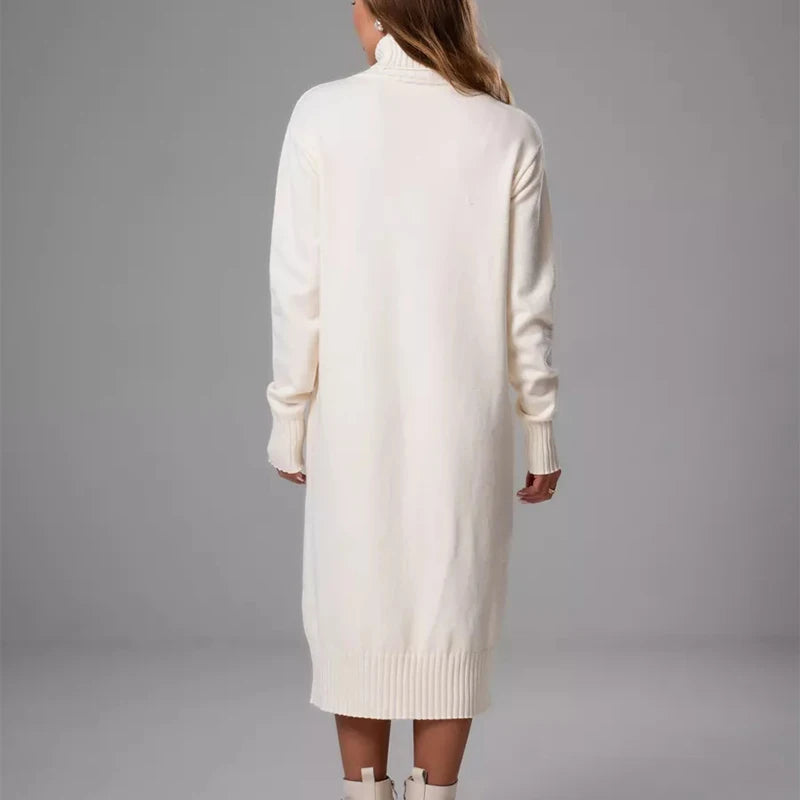 Classic Long Knit Sweater Dress