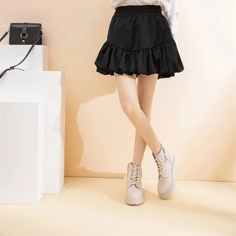 Versatile Lace-Up Ankle Boots