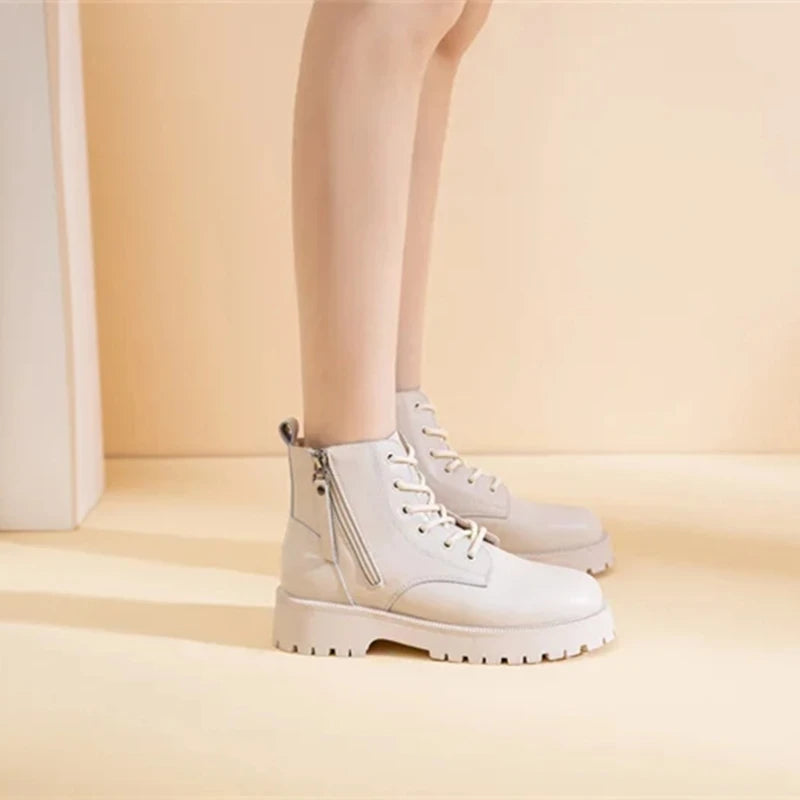 Versatile Lace-Up Ankle Boots