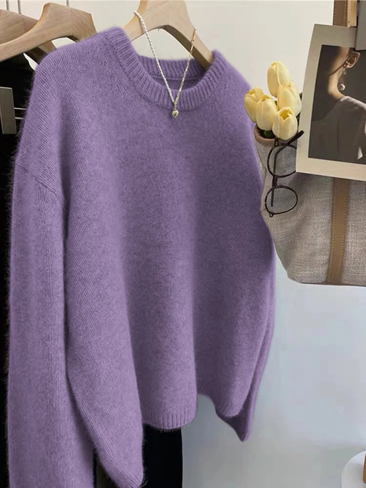 Cozy Oversized Crewneck Sweater
