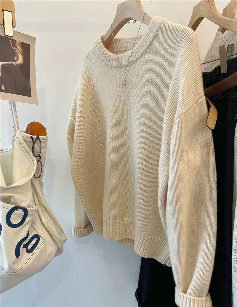 Cozy Oversized Crewneck Sweater