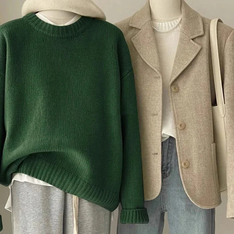 Cozy Oversized Crewneck Sweater