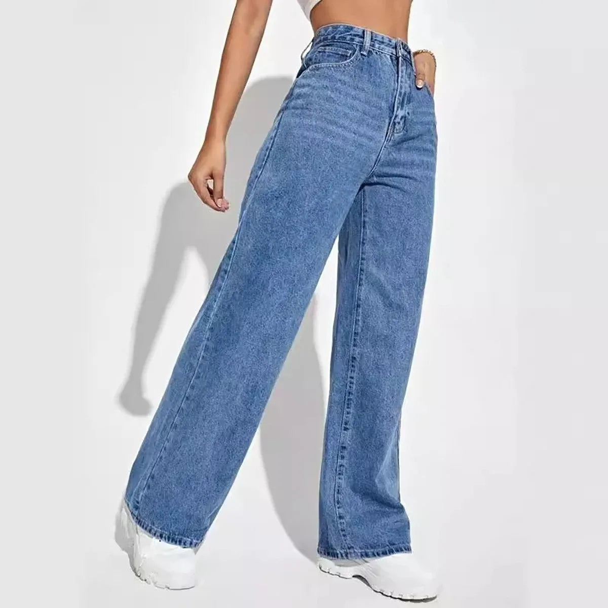 High Waisted Baggy Jeans