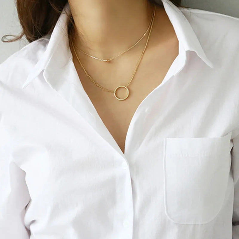 Classic White Button-Up Blouse