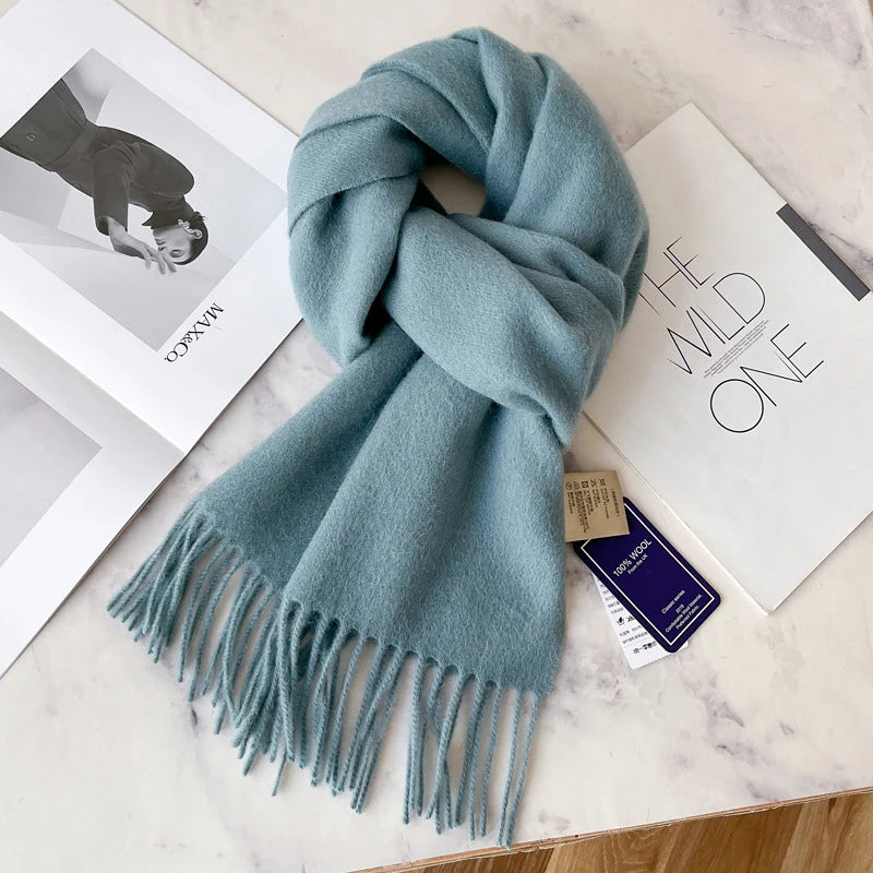 Classic 100% Wool Winter Scarf