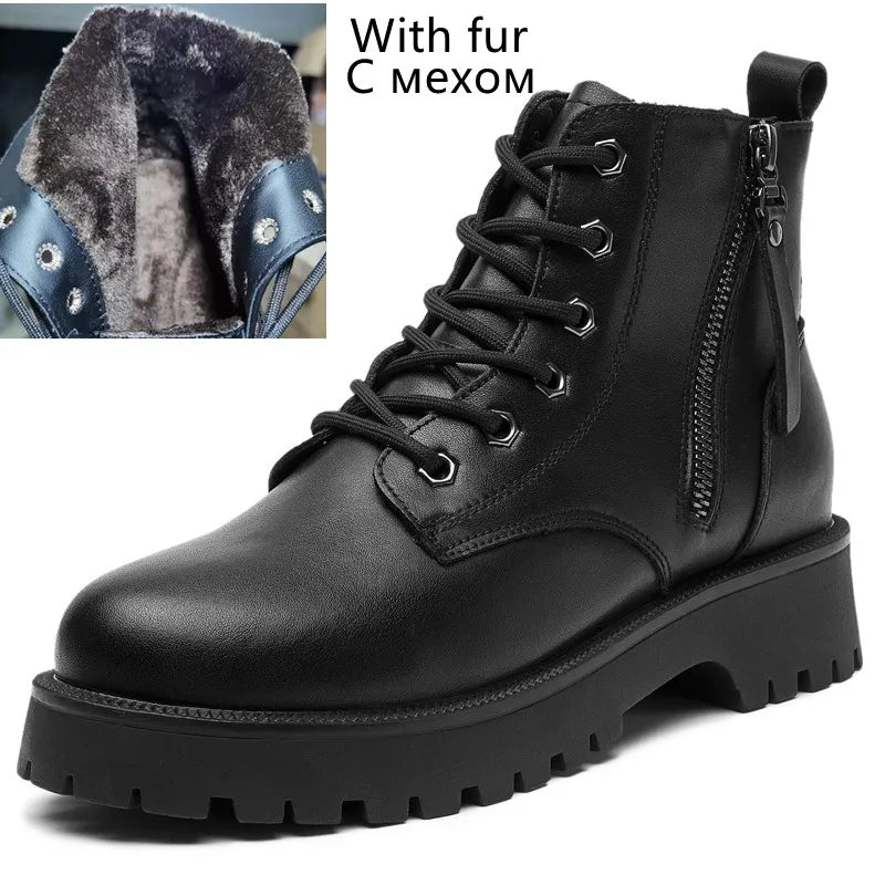Versatile Lace-Up Ankle Boots