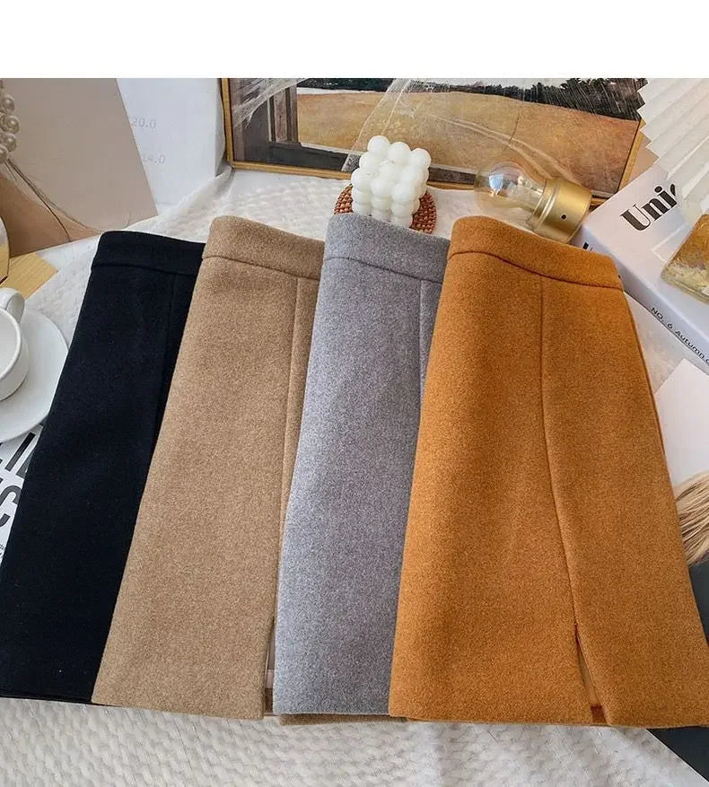 Classic High-Waist Autumn Mini Skirt
