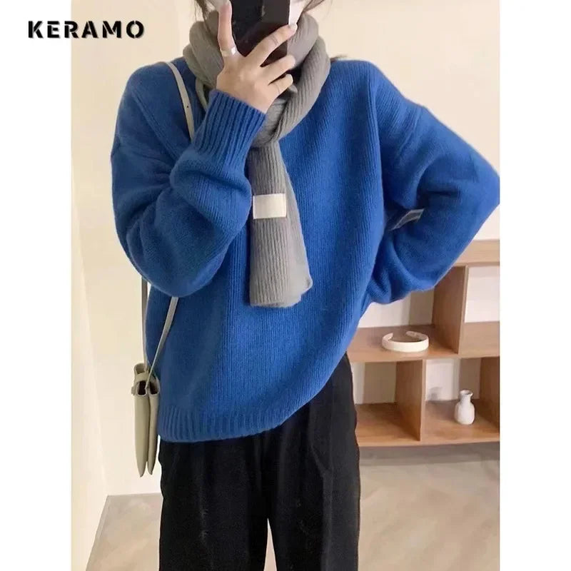 Cozy Oversized Crewneck Sweater