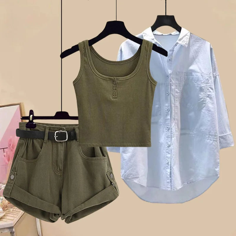 Women Shorts 3-Piece Suit