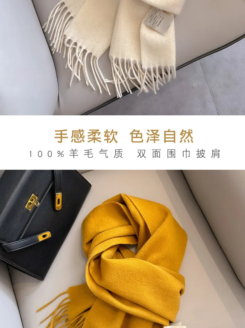 Classic 100% Wool Winter Scarf