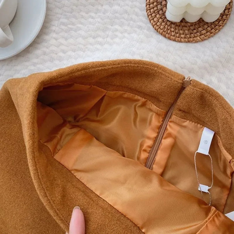 Classic High-Waist Autumn Mini Skirt