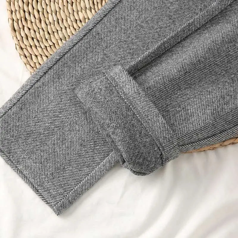 High-Waist Classic Tailored Trousers