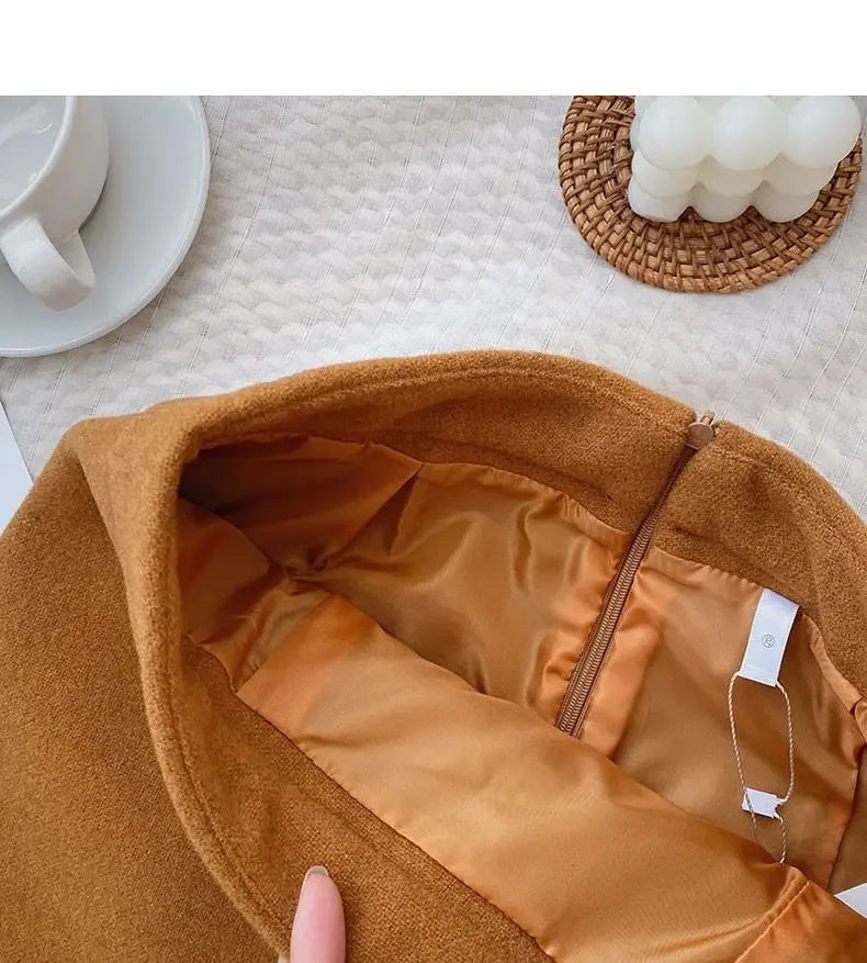 Classic High-Waist Autumn Mini Skirt