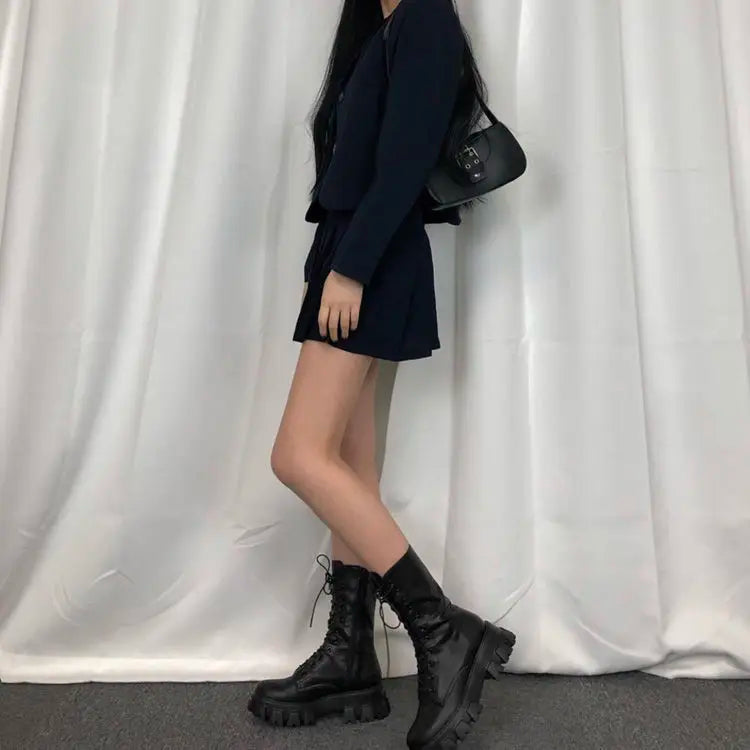 Classic Lace-Up Combat Boots
