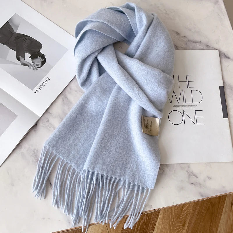 Classic 100% Wool Winter Scarf