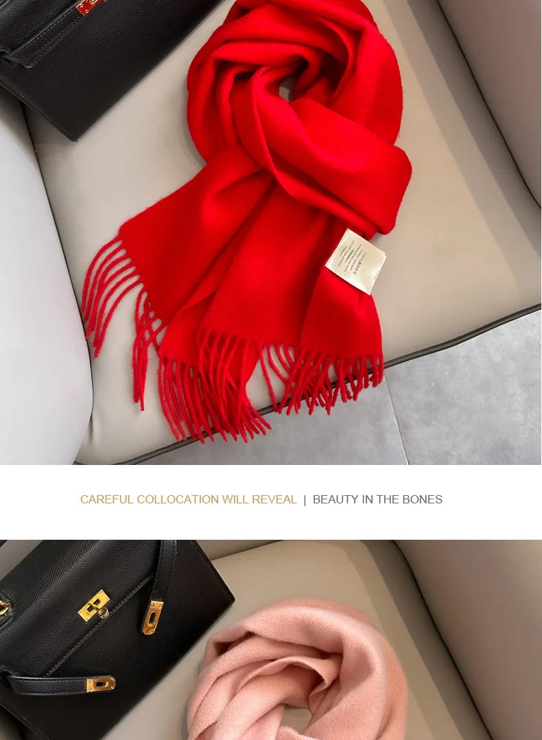 Classic 100% Wool Winter Scarf