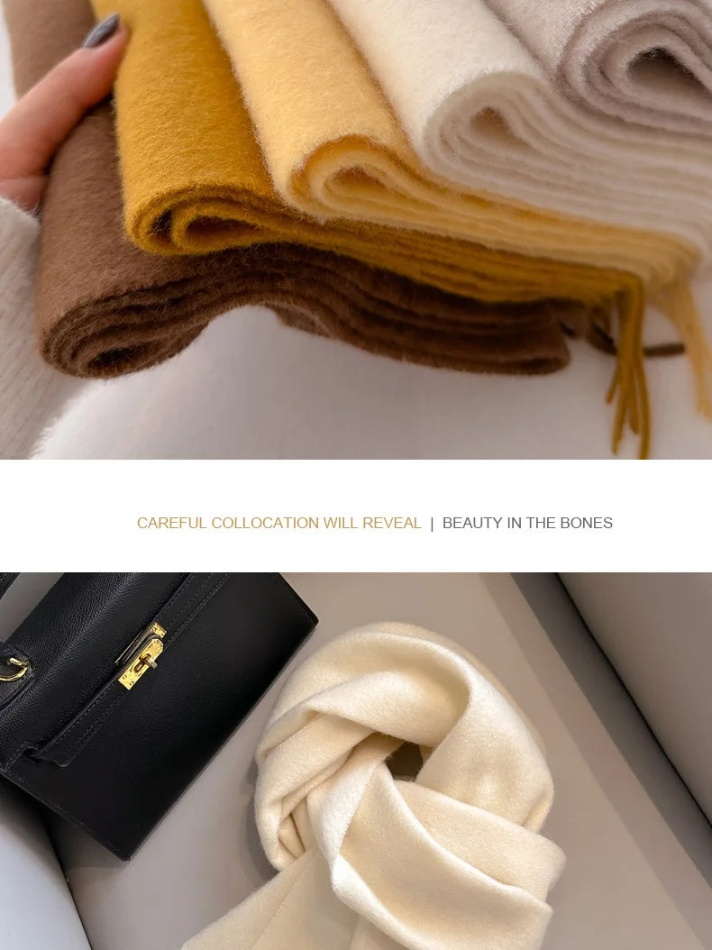 Classic 100% Wool Winter Scarf