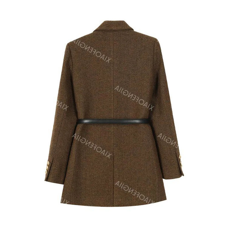 Vintage Wool Belted Jacket