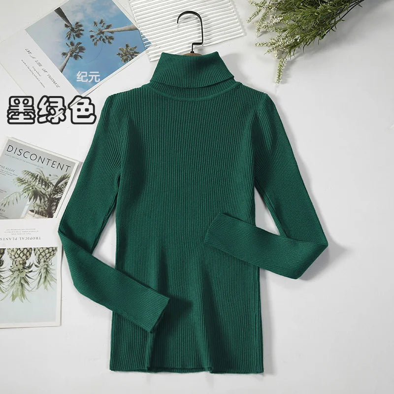 Classic Ribbed Turtleneck Sweater