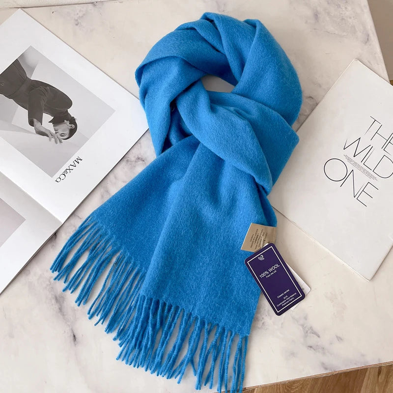 Classic 100% Wool Winter Scarf