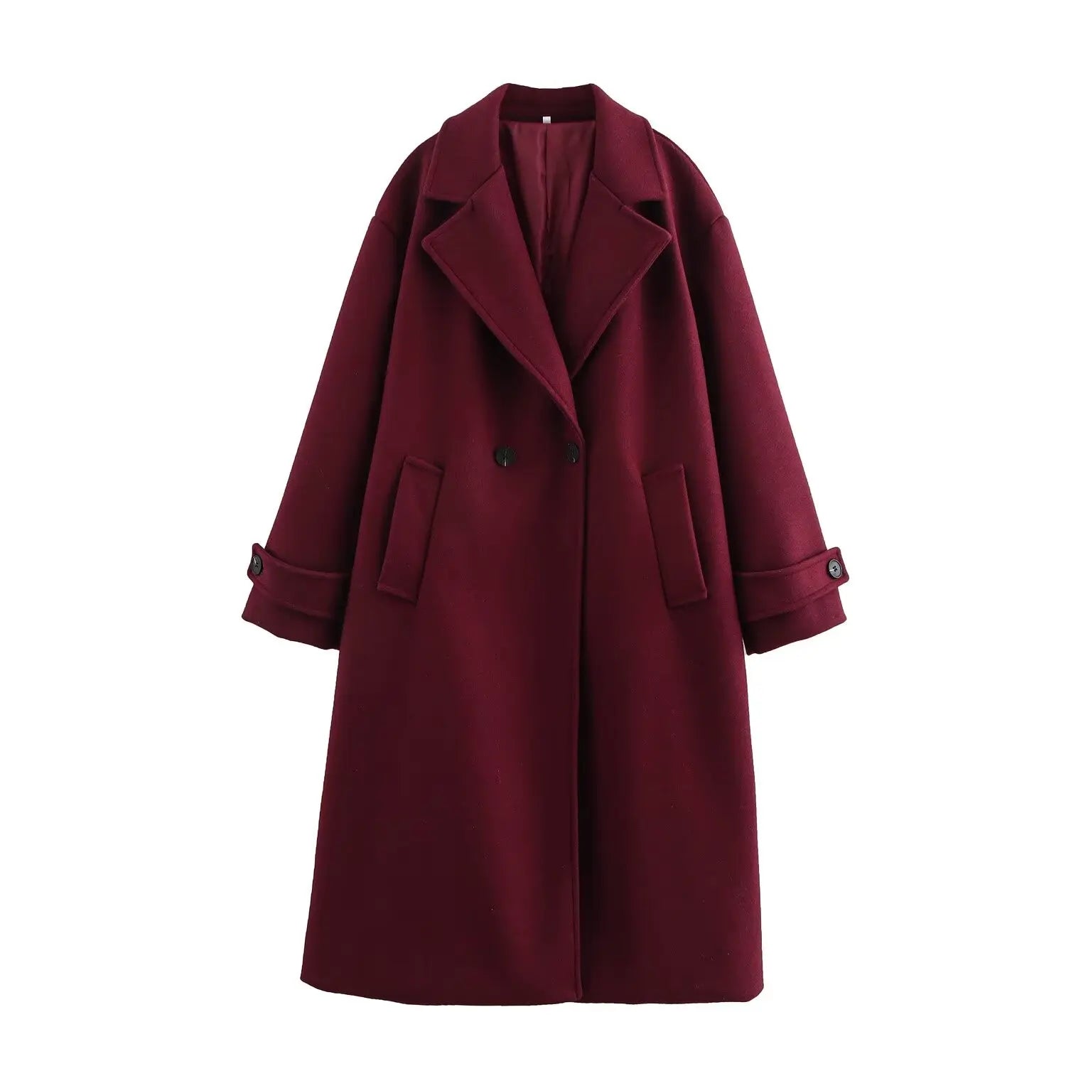 Autumn New Women's Loose Collar Long Sleeve Coat