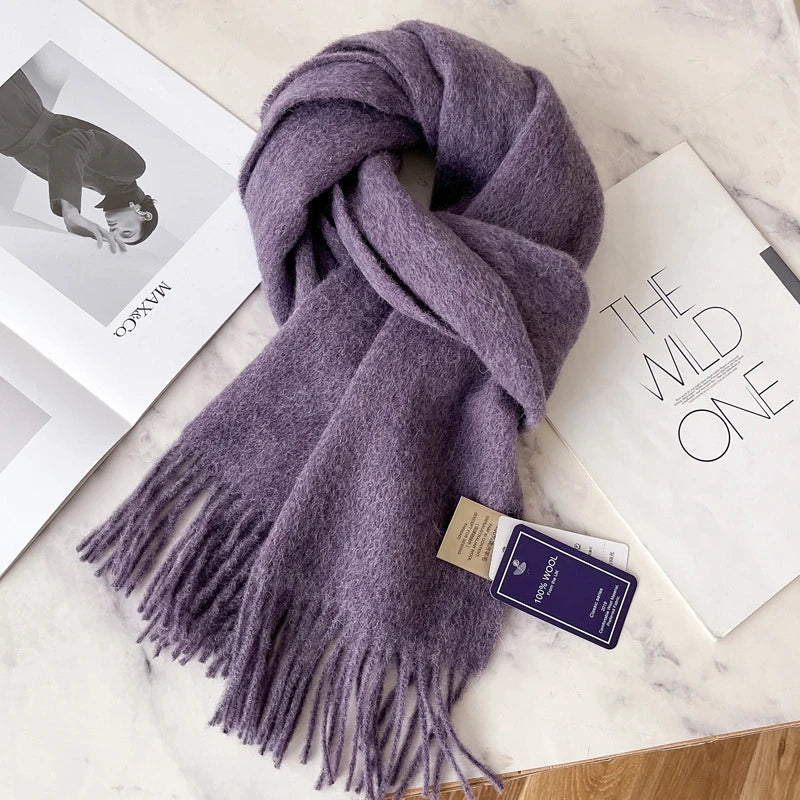 Classic 100% Wool Winter Scarf