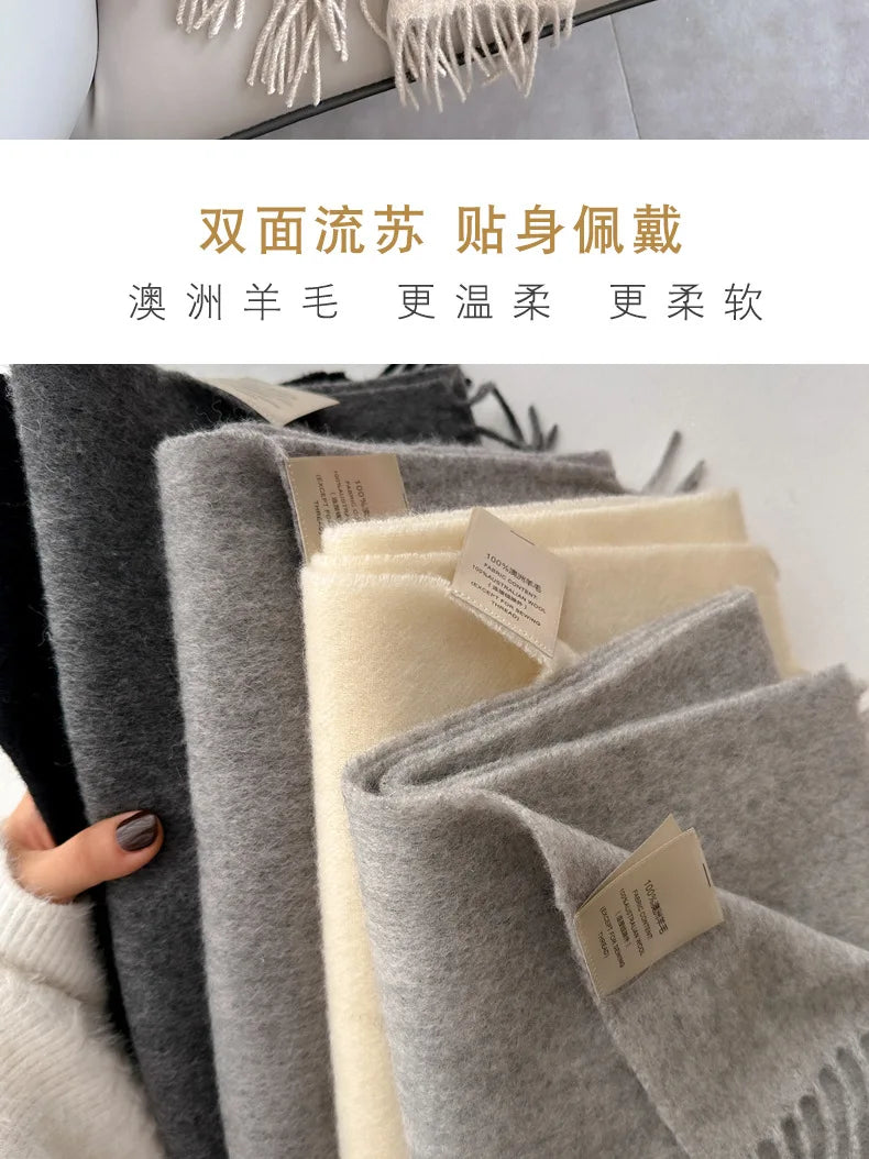Classic 100% Wool Winter Scarf