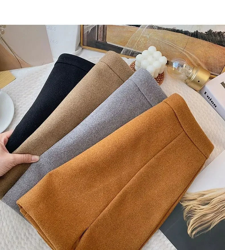 Classic High-Waist Autumn Mini Skirt